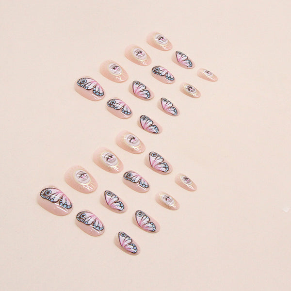 12 Sizes-24 Pcs Press On Nails W937