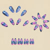 12 Sizes-24 Pcs Press On Nails Y1077