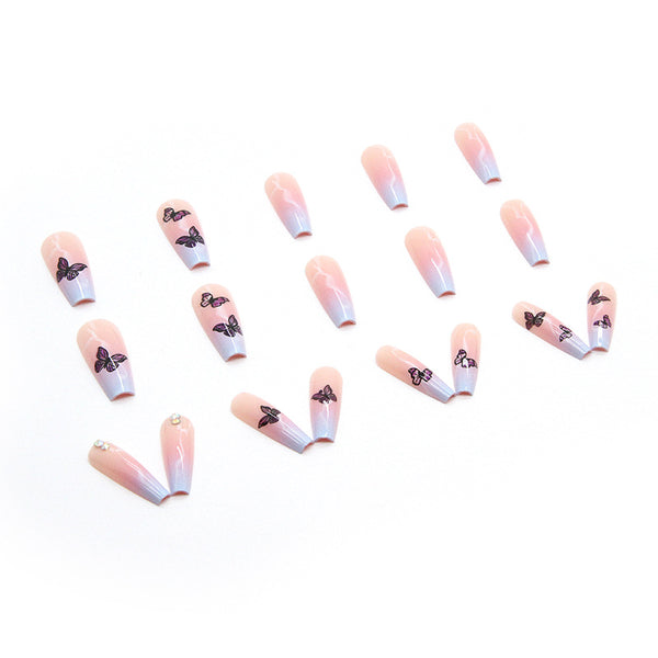 12 Sizes-24 Pcs Press On Nails W217