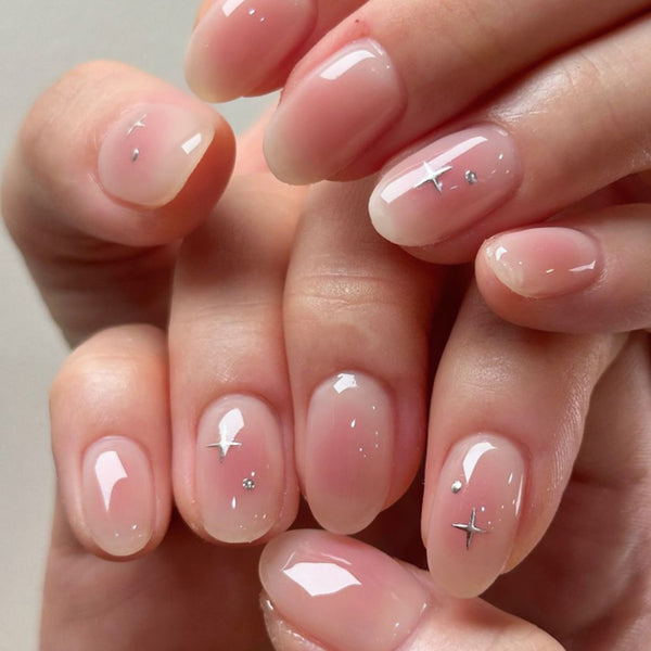12 Sizes-24 Pcs Press On Nails JP4090