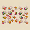 12 Sizes-24 Pcs Press On Nails Y1574