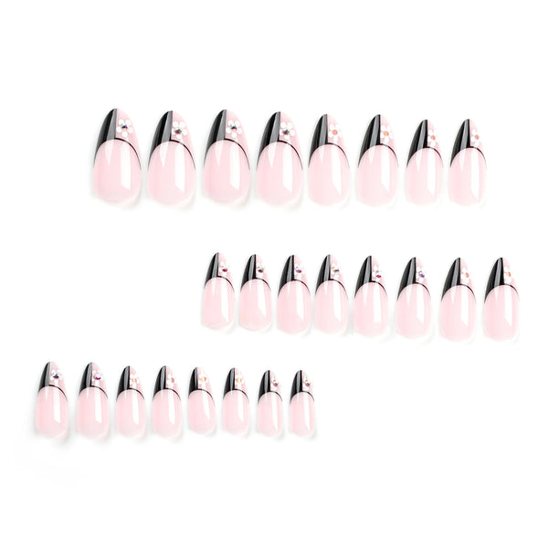 12 Sizes-24 Pcs Press On Nails JP2961