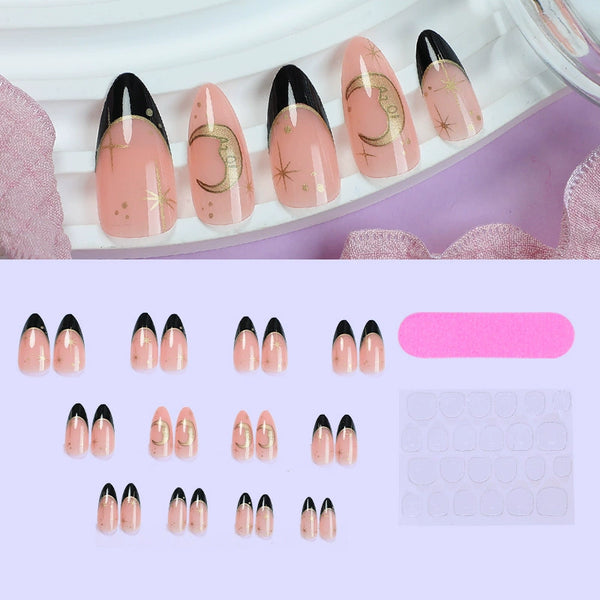 12 Sizes-24 PcsPress On Nails XD-109-04