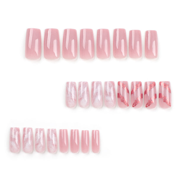 12 Sizes-24 Pcs Press On Nails JP3048