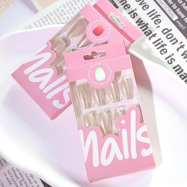 12 Sizes-24 Pcs Press On Nails JL0694