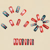 12 Sizes-24 Pcs Press On Nails Y1314