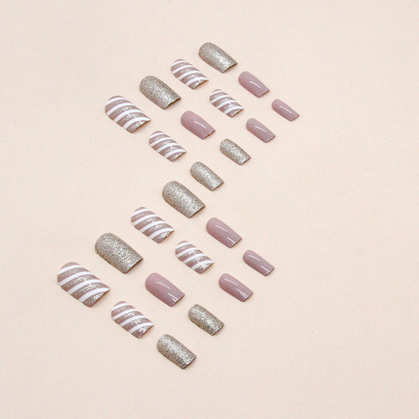 12 Sizes-24 Pcs Press On Nails W928