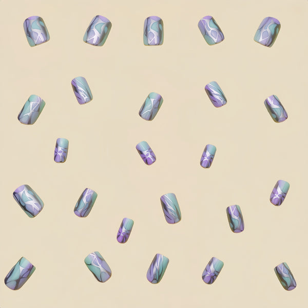12 Sizes-24 Pcs Press On Nails Y192