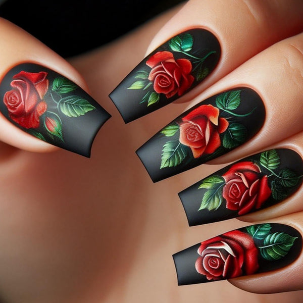 12 Sizes-24 Pcs Press On Nails Y1634-2