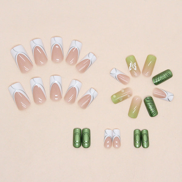 12 Sizes-24 Pcs Press On Nails Z702