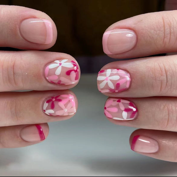 12 Sizes-24 Pcs Press On Nails C290