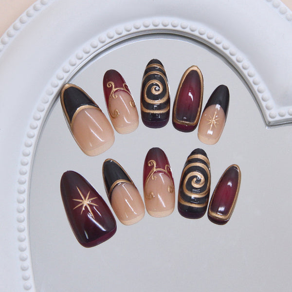 30 Pcs Press On Nails W2089