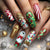 12 Sizes-24 Pcs Press On Nails Y1318