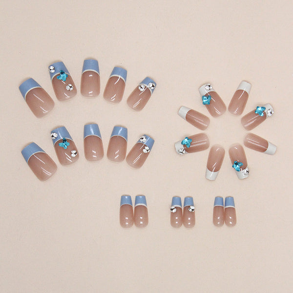 12 Sizes-24 Pcs Press On Nails Z784