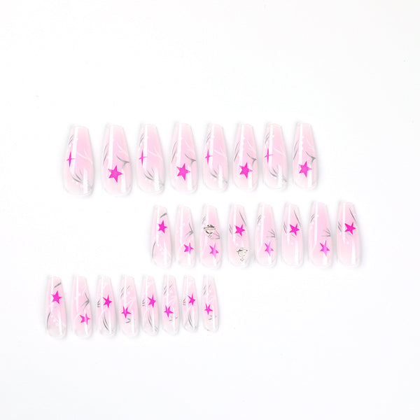 12 Sizes-24 Pcs Press On Nails JP2050
