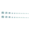 12 Sizes-24 Pcs Press On Nails F077