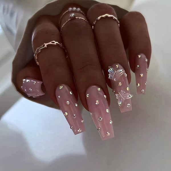 12 Sizes-24 Pcs Press On Nails Z728