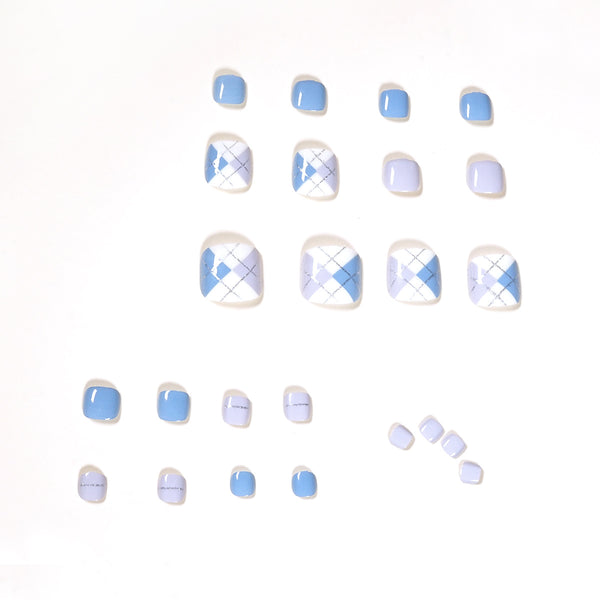 12 Sizes-24 Pcs Press On Nails JP1133