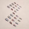 12 Sizes-24 Pcs Press On Nails W1459