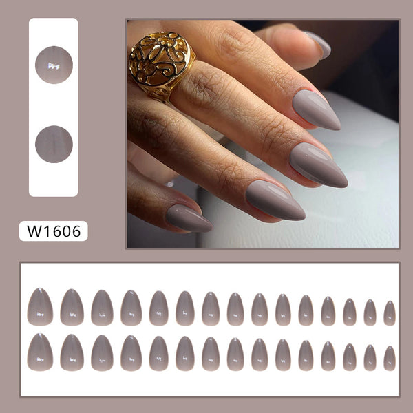 12 Sizes-24 Pcs Press On Nails W1606