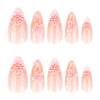 12 Sizes-24 Pcs Press On Nails JP4325