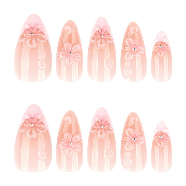 12 Sizes-24 Pcs Press On Nails JP4325