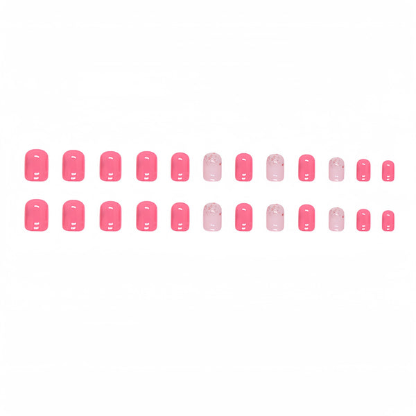 12 Sizes-24 Pcs Press On Nails Y031