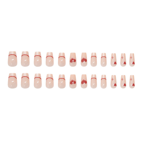12 Sizes-24 Pcs Press On Nails R888