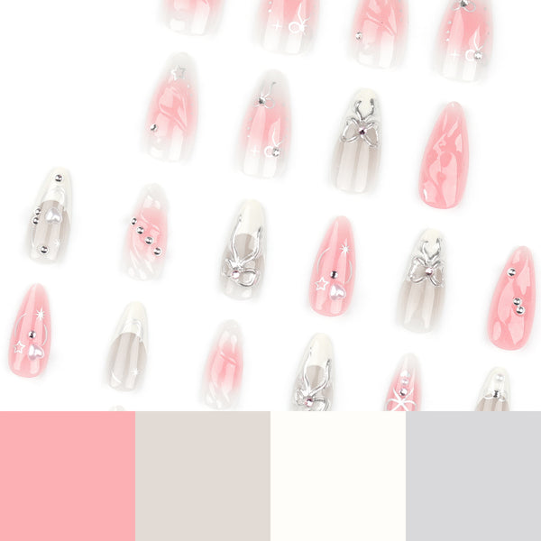 12 Sizes-24 Pcs Press On Nails JP3300