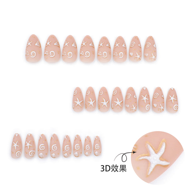 12 Sizes-24 Pcs Press On Nails JP3441