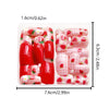 48 Pcs Press On Nails StrawberryFlower-2-48pcs