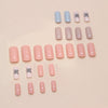 12 Sizes-24 Pcs Press On Nails W1662
