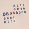 12 Sizes-24 Pcs Press On Nails W1581