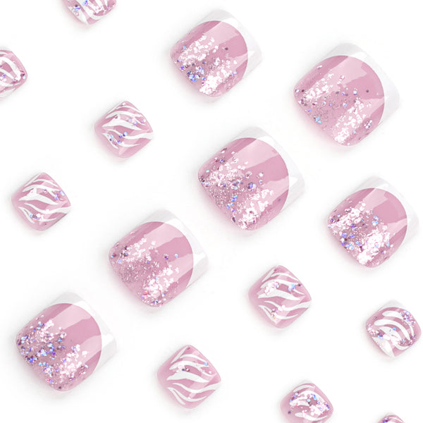 12 Sizes-24 Pcs Press On Nails JP3211