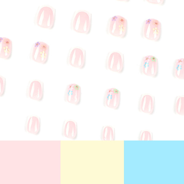 12 Sizes-24 Pcs Press On Nails JP2556
