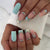 Blue French Medium Square Press on Nails