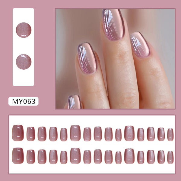 12 Sizes-24 Pcs Press On Nails MY063