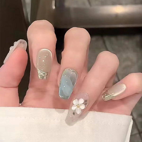 12 Sizes-24 Pcs Press On Nails MY077