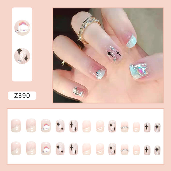 12 Sizes-24 Pcs Press On Nails Z362