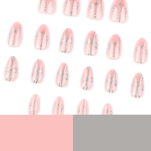 12 Sizes-24 Pcs Press On Nails JP3989