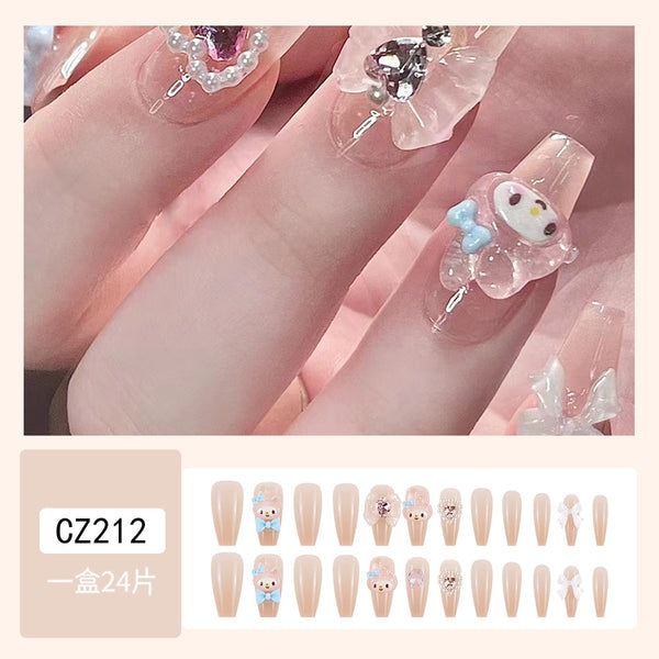 12 Sizes-24 PcsPress On Nails CZ212