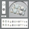 12 Sizes-24 Pcs Press On Nails K004