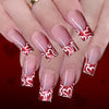 12 Sizes-24 Pcs Press On Nails C1481