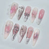 12 Sizes-24 Pcs Press On Nails Z1249