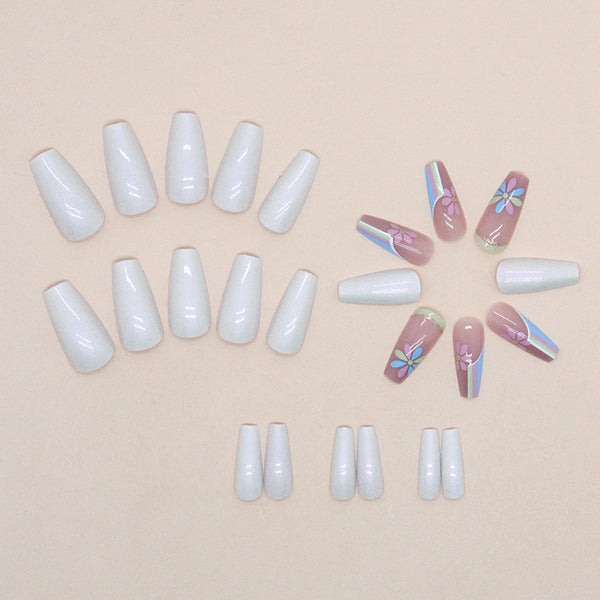 12 Sizes-24 Pcs Press On Nails W1092