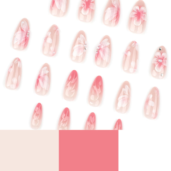 12 Sizes-24 Pcs Press On Nails JP3882