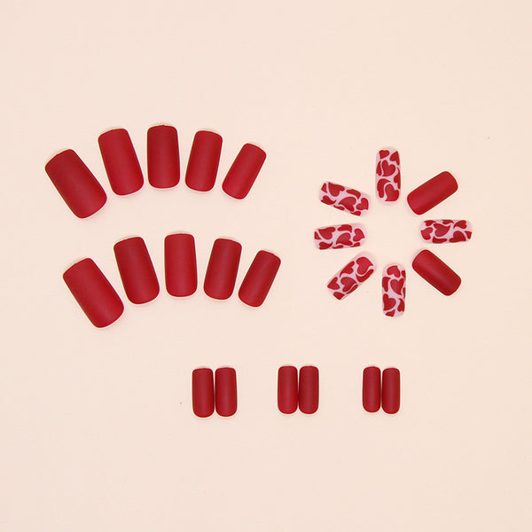 12 Sizes-24 Pcs Press On Nails W1519