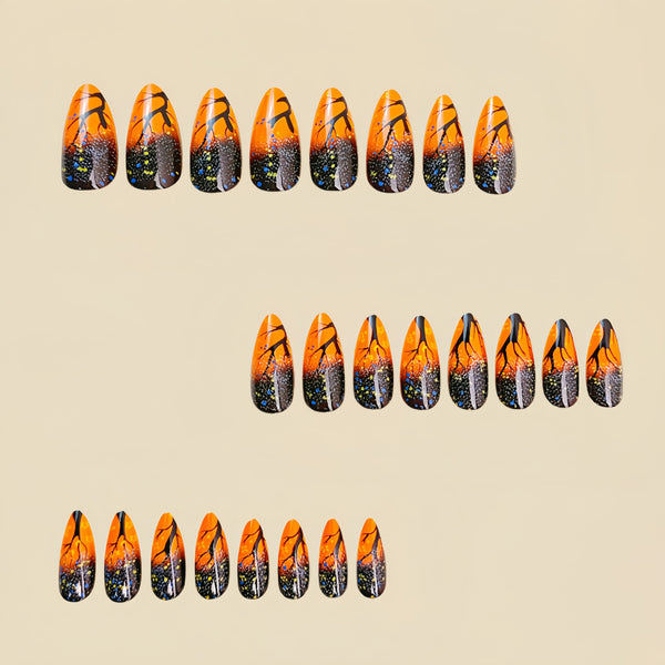 12 Sizes-24 Pcs Press On Nails Y429