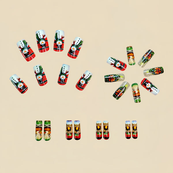 12 Sizes-24 Pcs Press On Nails Y231