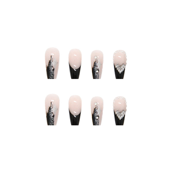 12 Sizes-24 Pcs Press On Nails Z347